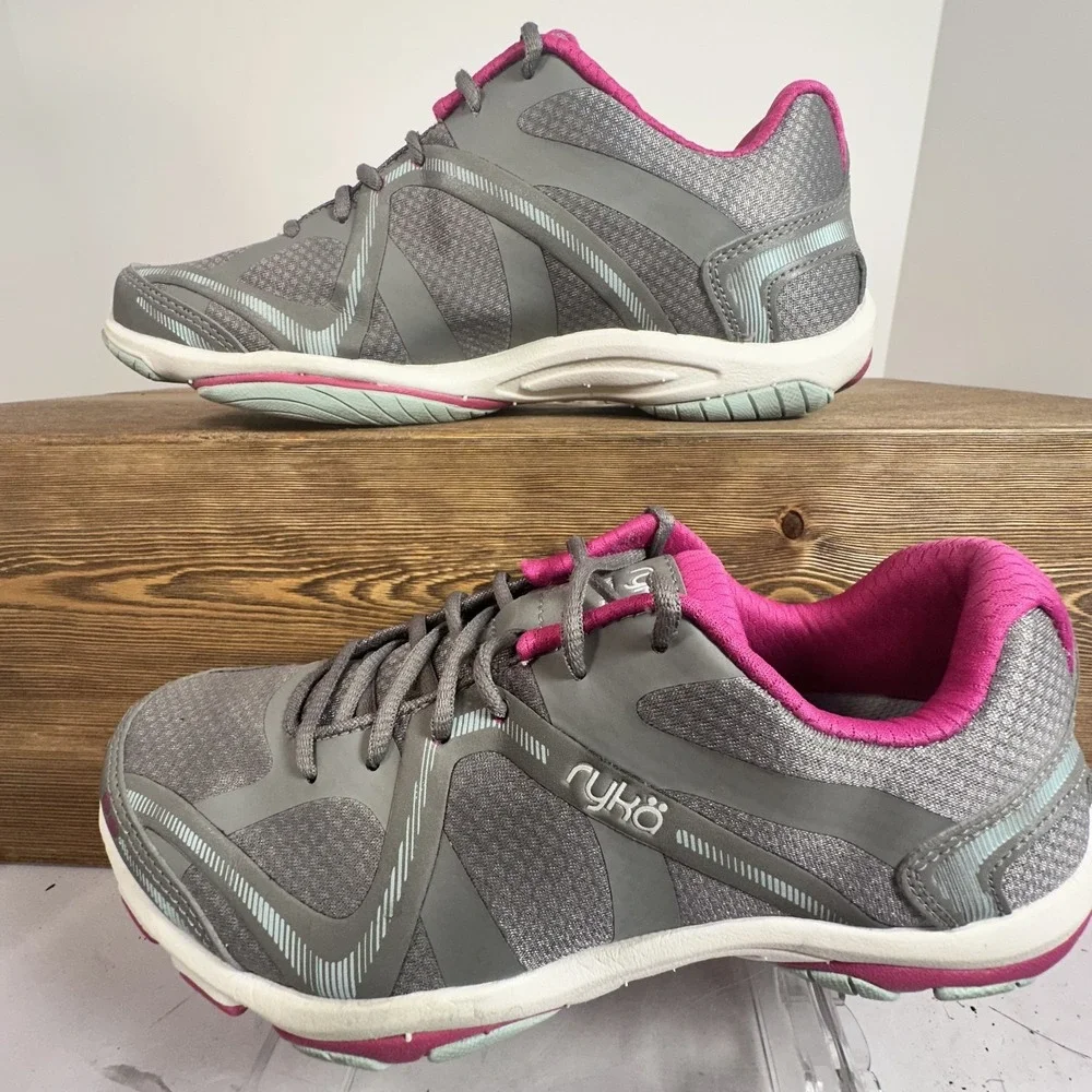Ryka Influence Sneaker Womens 7.5 Lightweight Memory Foam Athletic Sporty Casual